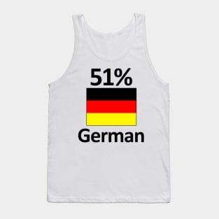 Funny 51% German Germany Flag Gift Idea Tank Top